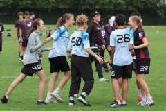 Freude im Team: Gewonnen gegen Belgian Eagles (© Marta Garcia)
